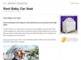 rentbabycarseat.com