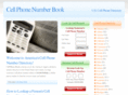 cellphonenumberbook.com