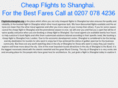 flightstoshanghai.org