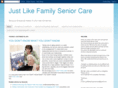 justlikefamilyseniorcare.com