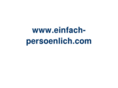 einfach-persoenlich.com