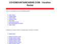 covemountaincabins.com