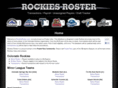 rockiesroster.com