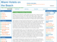 miamihotelsonthebeach.net