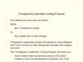 transparentleadership.com