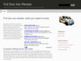 fullsizevanrentals.net