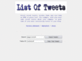 listoftweets.com