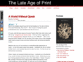 thelateageofprint.org