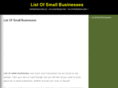 listofsmallbusinesses.com