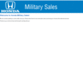 hondamilitarysales.com