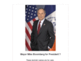 mayormikeforpresident.com