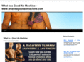 whatisagoodabmachine.com