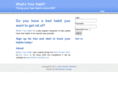 whatsyourhabit.com