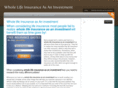 wholelifeinsuranceasaninvestment.com