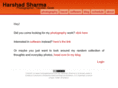harshadsharma.com