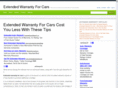 extendedwarrantyforcars.net
