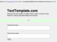 texttemplate.com