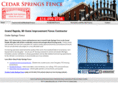 cedarspringsfence.net