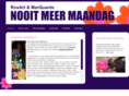 nooitmeermaandag.nl