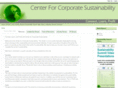 centerforcorporatesustainability.net