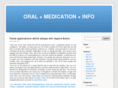 oralmedication.info