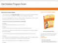 dietsolutionprogramscam.com