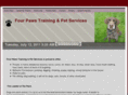 fourpawstrainingandpetservices.com