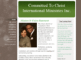 committedtochristinternationalministries.com