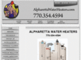 alpharettawaterheaters.com