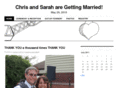 chrisandsaraharegettingmarried.com