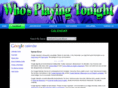 whosplayingtonight.com