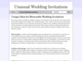 unusualweddinginvitations.net