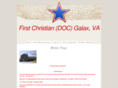 galaxfirstchristianchurch.com