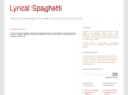 thelyricalspaghetti.com