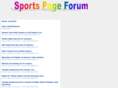 sportspageforum.com