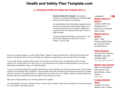 healthandsafetyplantemplate.com