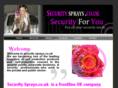 securitysprays.co.uk