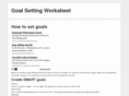 goalsettingworksheet.net
