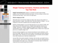 weight-training-resource.com
