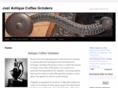 justantiquecoffeegrinders.com
