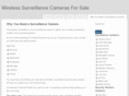 wirelesssurveillancecamerasforsale.com