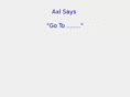 axlsaysgoto.com
