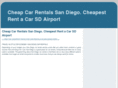 cheapcarrentalssandiego.com