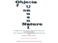 objectsofanunusualnature.com