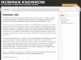 ironmanknowhow.com