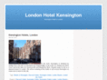 londonhotelkensington.com