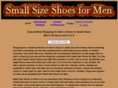 small-size-shoes-for-men.com