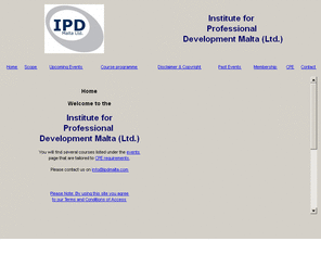 ipdmalta.com: IPD Malta
Institute for Professional Development Malta (Ltd.)