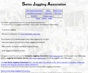 juggling.ch: Swiss Juggling Association
The Swiss Juggling Association Home Page