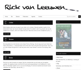 leeuwenrick.com: Rick van Leeuwen
Website en blog van schrijver Rick van Leeuwen. Zijn debuutroman Misschien sliep je al is in 2010 verschenen.